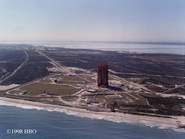 Aerial shot of pad